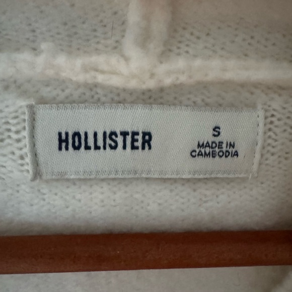 Hollister Cream Hoodie with Teddy Bear - Picture 2 of 4